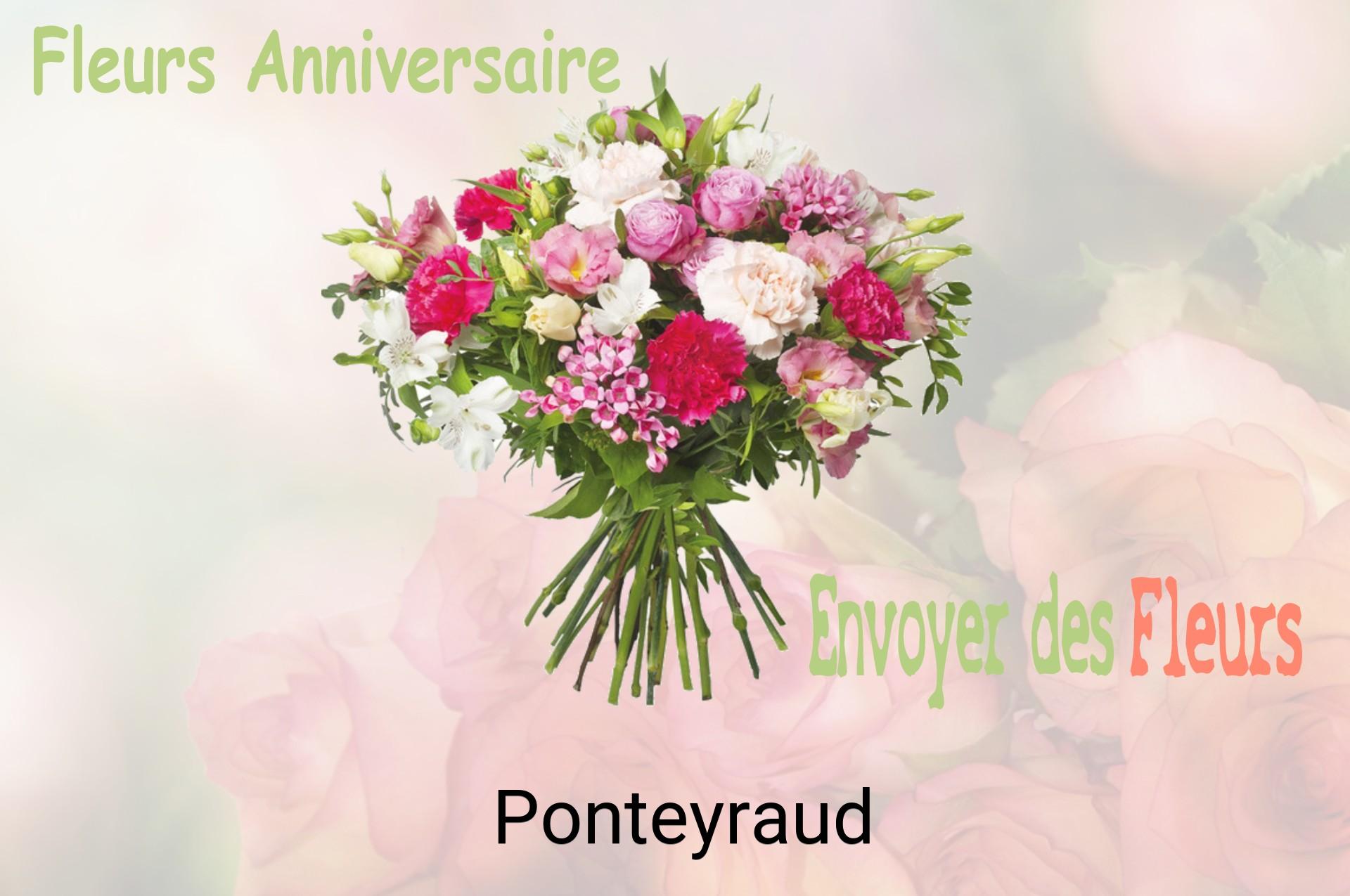 Bouquet de fleurs d’anniversaire livré à Ponteyraud